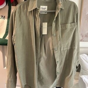 Abercrombie & Fitch Sage Corduroy Shirt